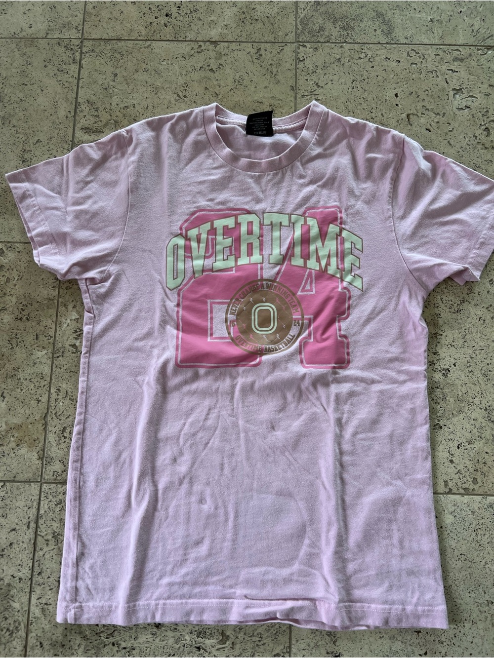 Overtime 84 Pink Graphic Short Sleeve Tee